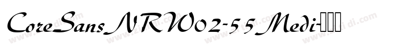 CoreSansNRW02-55Medi字体转换