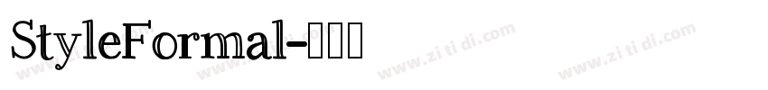 StyleFormal字体转换