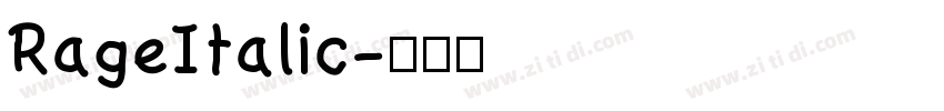 RageItalic字体转换