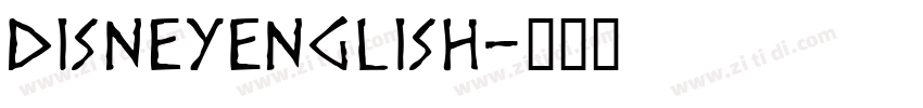 DisneyEnglish字体转换