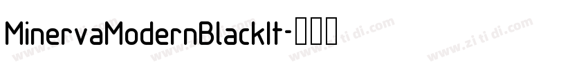 MinervaModernBlackIt字体转换