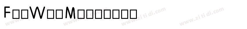 FanWunMing字体转换