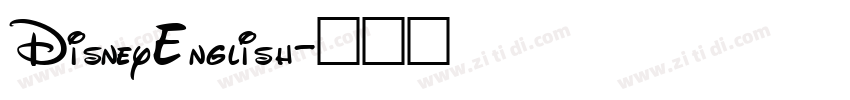 DisneyEnglish字体转换