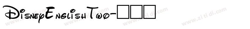 DisneyEnglishTwo字体转换