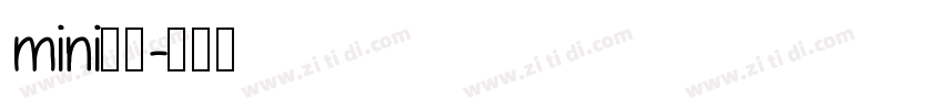 mini简圆字体转换