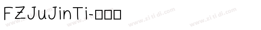 FZJuJinTi字体转换