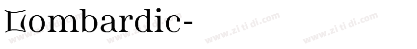 Lombardic字体转换