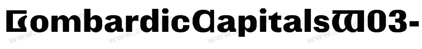 LombardicCapitalsW03字体转换