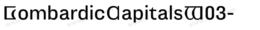 LombardicCapitalsW03字体转换