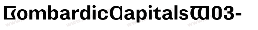 LombardicCapitalsW03字体转换