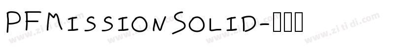 PFMissionSolid字体转换