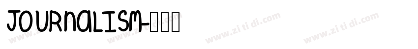 JOURNALISM字体转换