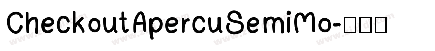 CheckoutApercuSemiMo字体转换
