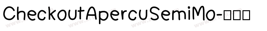 CheckoutApercuSemiMo字体转换
