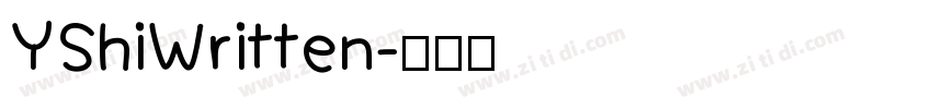 YShiWritten字体转换