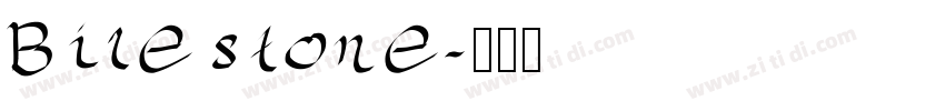 Bilestone字体转换