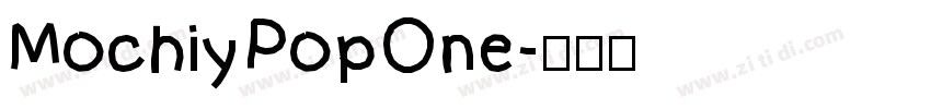 MochiyPopOne字体转换