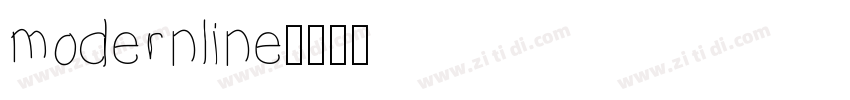 modernline字体转换