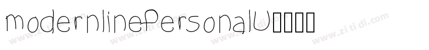 modernlinePersonalU字体转换