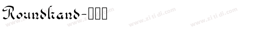 Roundhand字体转换