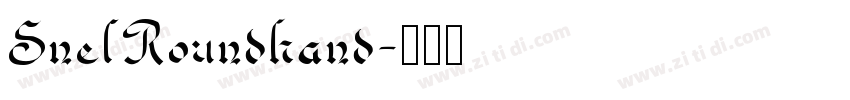 SnelRoundhand字体转换