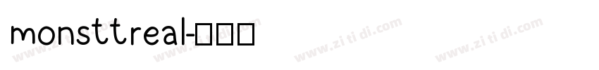 monsttreal字体转换