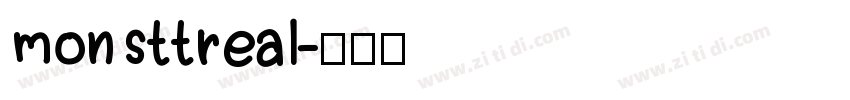 monsttreal字体转换