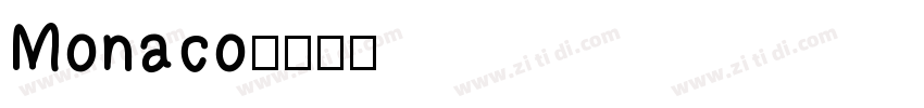 Monaco字体转换