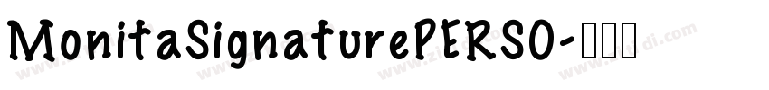 MonitaSignaturePERSO字体转换