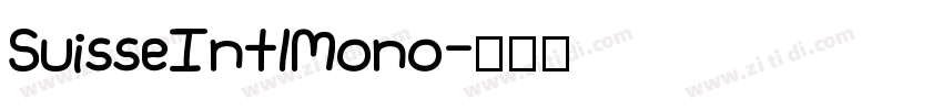SuisseIntlMono字体转换