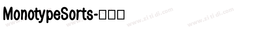 MonotypeSorts字体转换