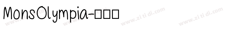 MonsOlympia字体转换