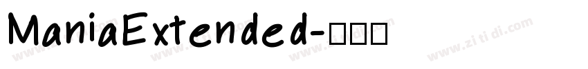 ManiaExtended字体转换