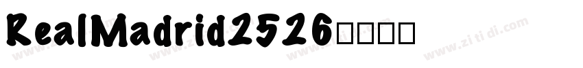 RealMadrid2526字体转换