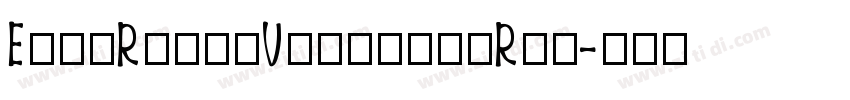 ElzaRoundVariableRom字体转换