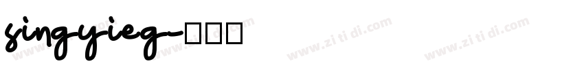 singyieg字体转换