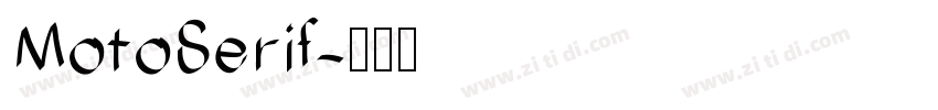 MotoSerif字体转换
