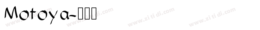 Motoya字体转换