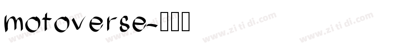 motoverse字体转换