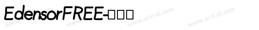 EdensorFREE字体转换