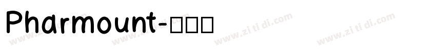 Pharmount字体转换