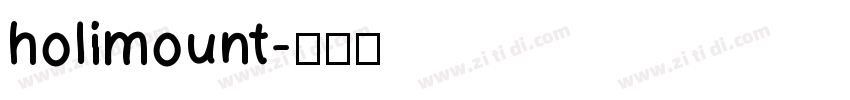 holimount字体转换