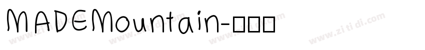 MADEMountain字体转换