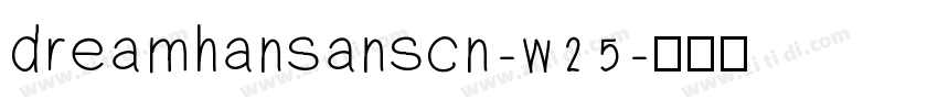 dreamhansanscn-w25字体转换