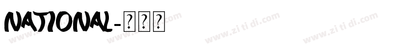 national字体转换