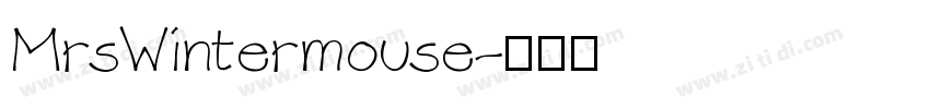 MrsWintermouse字体转换