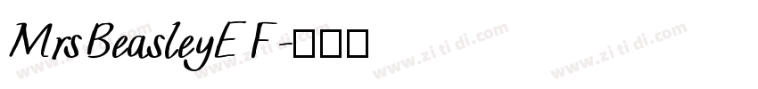 MrsBeasleyEF字体转换