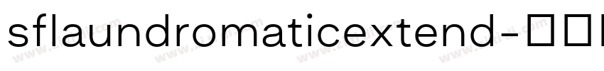 sflaundromaticextend字体转换