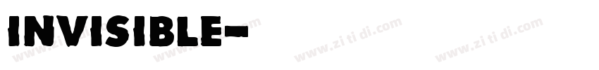 invisible无敌少侠字体字体转换