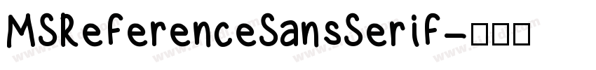MSReferenceSansSerif字体转换 MSReferenceSansSerif字体转换
